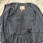 Rebecca Taylor Tweed Peplum Jacket Size 2 Blue Frayed Hem Preppy Classic Chic Photo 7