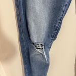Lucky Brand Mid Rise Super Skinny Ava Distressed Blue Cropped Jeans Size 6 /28 Photo 1