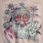 Gildan Santa Christmas Blowing Bubble Gum Sweatshirt Unisex Large Photo 1