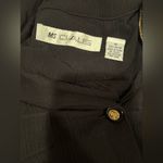 MS Chaus Dress Black short Sleeve Waist belt Gold buttons Vintage Plus Size 16 Photo 1