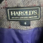 Harold's Vintage Tweed Purple Plaid Blazer Womens Size 6 Photo 1