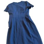 Black Halo  Harbor Sheath Dress Pacific Blue Luxury Bow Fitted Size 0 Womens NWT Photo 8