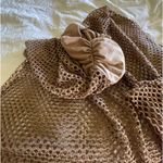 Bebe Tan Fishnet Long Beach Coverup  small/medium Photo 2