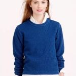 J.Crew Quilted Indigo Sweater. Size S. NWOT Photo 0