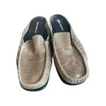 Sesto Meucci  tan leather snakeskin mules size 8 Photo 1