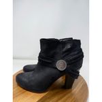 Miranda Lambert Black Suede Leather‎ Guitar Ankle Booties Women's Size 10M Photo 6