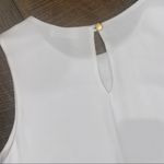 Adrienne  Sleeveless White Top Small Photo 3