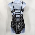 No Boundaries  Black One Piece Swimsuit Adjustable Straps Bathing Suit M Medium Photo 1