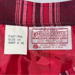 Pendleton Vintage  Red Plaid Wool Skirt Photo 4