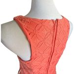 kim rogers Juniors Womens City Triangles Coral Zipper Back Lace Sleeveless Party Dress Sz 7 Photo 2