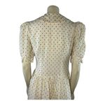 American Vintage  Shirt waist dress cream with hearts all over size small Photo 10