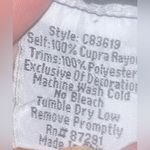 Johnny Was  peacock floral embroidered blue boho blouse size small Photo 3