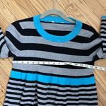 Arizona Jeans ARIZONA Y2K vintage striped blue,black and gray baby doll sweater Photo 5