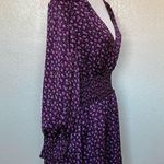 Leyden Magenta Mini Roses Smocked Dress L NWT Size L Photo 6