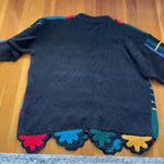 Vintage crochet sweater size M Blue Size M Photo 5