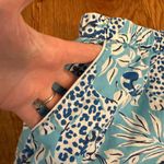 Printfresh x Anthropologie Pajama Shorts Blue Cheetah print size Large Photo 8