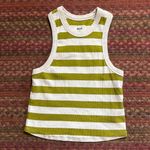 Maeve MAUVE ANTHROPOLOGIE GREEN & WHITE STRIPE TANK Photo 0