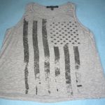 One Clothing ONE ❤️ CLOTHING Los Angeles distressed flag heather gray tank top size M Photo 0