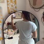 Old Navy White Basic Tee Ribbed Photo 1