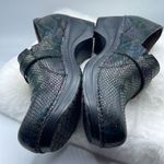 Sanita clogs faux snakeskin size 9 clogs Blue Photo 3
