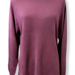 Sweet Romeo  Pullover Sweater Long Sleeve Crew Neck Tight Knit Purple Women's S Photo 0