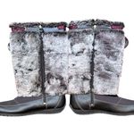 Timberland Winterberry Tall Fur Winter Boots Pom Poms Side Zip Women’s 6.5 Photo 1