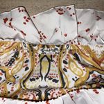 Free People  Intimately Flounce Tube Top Size Medium M Boho Strapless Ivory Print Photo 4