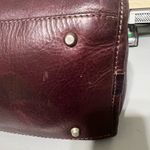 Frye  Oxblood Leather Satchel Barrel Bag Vintage Photo 12