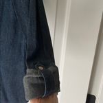 Talbots Women's Dark Denim Button Down Shirt Photo 3