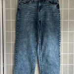 SO Acid wash Low rise baggy Dad jeans straight leg size 11 30W light medium wash Photo 0