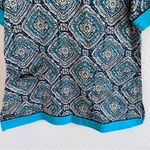 Rampage  Medical Apparel Women’s Teal Cotton Scrub Top Photo 1