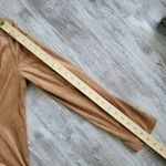 Adrienne Vittadini Womens Tan Camel Faux Suede Moto Jacket Asymmetrical Zip M Photo 10