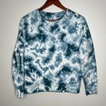 Athleta Sundown Sweatshirt Tie Dye, Dark Surf Teal blue pullover SIZE Small Photo 1