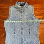 Y2K NY Jeans New York & Company Light Blue Denim Dress Size 4 Photo 3