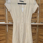 Abercrombie & Fitch Beige Striped Mini Dress Photo 0