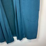 Athleta Canopy Wrap Cardigan Nirvana Ocean Teal Thumbholes Pockets Oversized XS Photo 7