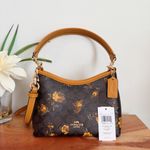 Coach NWT Laurel Small Shoulder Bag In Signature Canvas With Floral Print Photo 2