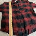 beach lunch lounge top Red Black Buffalo Plaid Check Small Button Up S Photo 10