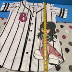 Bratz doll Jersey Top Baseball shirt L White Size L Photo 6
