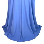 DKNY  Cross Back Scuba Crepe Gown 2 New Periwinkle Blue Formal Dress Black Tie Photo 9