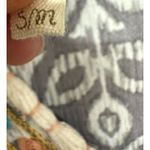 Z&L Europe Embroidered Swim Cover Up Gray Boho Size S/M Photo 3