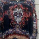 One World  Y2K Skull Multicolor Top size XXXL Photo 7