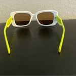 JustFab - New! Checkered Frame Sunglasses Color: Wild Lime Photo 3