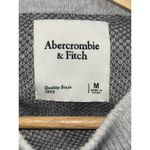 Abercrombie & Fitch  Gray Black Knit Leopard Long Sleeve Crew Neck Sweater Size M Photo 2