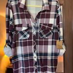 Eden & Olivia NWT  Size 1XL Maternity Plaid Blouse Photo 2