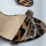 Raid Brown Leopard Print Block Chunky Heels Strappy Womens Sandals 7 Ankle Strap Photo 1