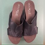 Corkys boutique black wedged sandals size 9 Photo 1