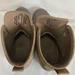 MarleyLilly Tan and Gray Winter Rain Boots with Waterproof Design Photo 3