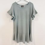 Anthropologie Saturday Sunday Odette Cotton Drop Waist Ruffle Sleeve Dress Large Photo 4