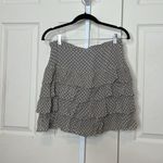 INC  International Concepts Women's Skirt 4 Silk Taupe Polka Dot Ruffle L… Photo 4